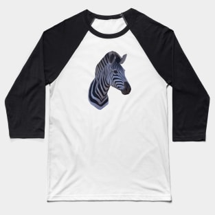 Low Poly Zebra Baseball T-Shirt